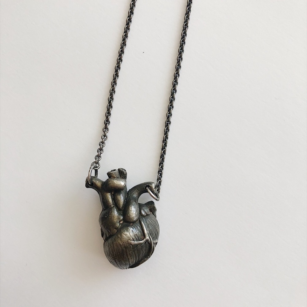 Lillian Crowe Anatomical Heart Necklace